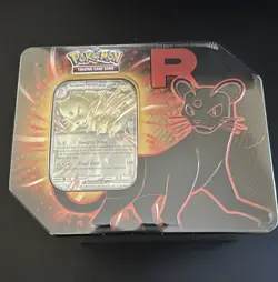 Pokemon Sealed Destined Rivals Team Rocket Tin Set of 3 Mewtwo Persian Nidoking - Image 5