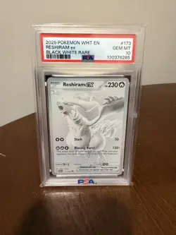 Pokemon 2025 Reshiram ex 173/086 Black White Rare White Flare GEM MINT PSA 10 - Image 1