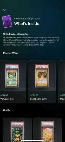 PSA Graded Pokemon Mystery Box “Pokemon Amethyst Pack” *Guaranteed Grail* - Image 2