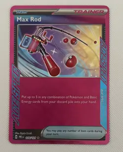 Max Rod 116/131 Holo ACE SPEC Rare Prismatic Evolutions 2025 Pokemon NM - Image 1