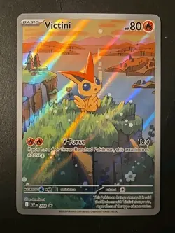 (3) Victini 208 Black Bolt White Flare Black Star Promo Full Art Pokemon MINT - Image 2