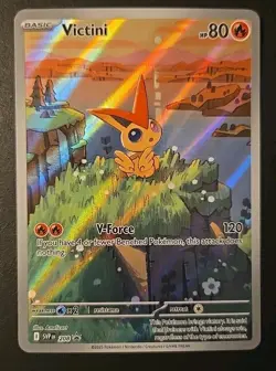 (3) Victini 208 Black Bolt White Flare Black Star Promo Full Art Pokemon MINT - Image 4