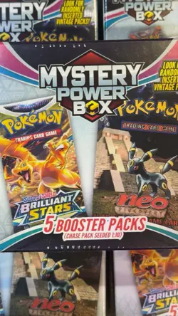 🔥Pokemon Mystery Power Box Chase Pack Seeded 1:10 (5 Booster Packs) NEW SEALED - Image 1