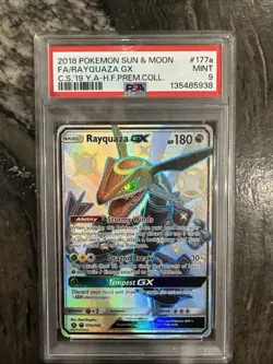 2018 Pokemon Sun & Moon Rayquaza GX Premium Collection Psa 9 - Image 1