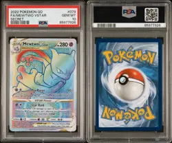 2022 Pokemon Go Full Art FA/Mewtwo VSTAR (Secret) #079/078 PSA 10 - Image 3