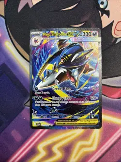 Mega Sharpedo ex 127/094 Pokemon TCG Phantasmal Flames Special Illustration NM - Image 1