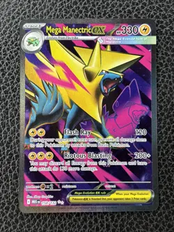 Mega Manectric EX Full Art Ultra Rare Mega Evolution English 158/132 Pokemon - Image 1