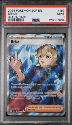 PSA 9 - BRIAR ULTRA RARE #163 2024 POKEMON SCR EN-STELLAR CROWN - Image 1