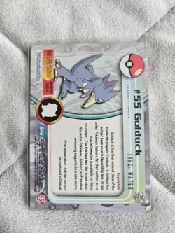 Topps Pokemon Golduck #55 Non-Holo Series 1 TV Animation Edition, Blue Logo - Image 2