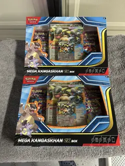 Pokemon Mega Evolution Mega Kangaskhan Ex Box Factory Sealed TWO PACK - Image 1