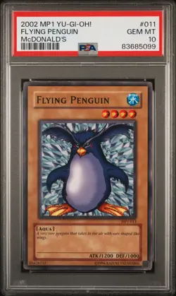 2002 YU-GI-OH! MCDONALD'S MCDONALD'S #011 FLYING PENGUIN PSA 10 - Image 1