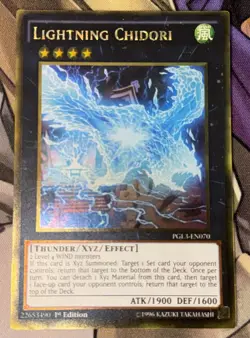 Yu-Gi-Oh! LP Lightning Chidori - PGL3-EN070 - Gold Rare - 1st Edition - LP - Image 2
