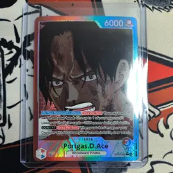 Portgas.D.Ace Leader Alt Art OP13-002 M OPTCG One Piece Carrying On His Will - Image 1