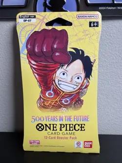 One Piece OP-07 500 Years In The Future Sleeved Booster Pack Sealed - Image 3