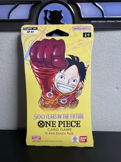 One Piece OP-07 500 Years In The Future Sleeved Booster Pack Sealed - Image 4