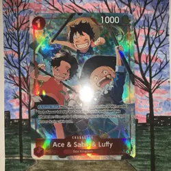 Ace & Sabo & Luffy Alt Art OP13-007 Carrying On His Will One Piece TCG - Image 3