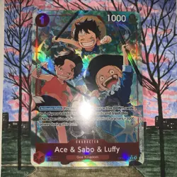 Ace & Sabo & Luffy Alt Art OP13-007 Carrying On His Will One Piece TCG - Image 4
