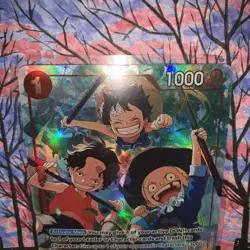 Ace & Sabo & Luffy Alt Art OP13-007 Carrying On His Will One Piece TCG - Image 5