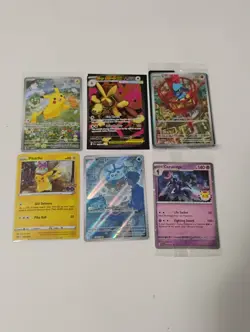 Pokemon Illustration Rare/Pikachu Promos/Riolu Sealed Promo/Full Art Holo Cards - Image 1