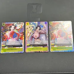 Boa Hancock (Alt Art) OP14-112 SR English One Piece TCG + 2 x Reg SRs (3 Cards) - Image 1