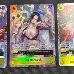 Boa Hancock (Alt Art) OP14-112 SR English One Piece TCG + 2 x Reg SRs (3 Cards) - Image 2