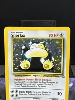 Pokemon Card Snorlax 11/64 Jungle WOTC Holo Rare Played - Image 2