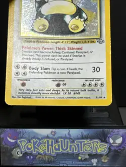 Pokemon Card Snorlax 11/64 Jungle WOTC Holo Rare Played - Image 5