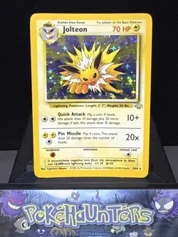 Pokemon Card Jolteon 4/64 Jungle Set Holo Rare WOTC Light Play - Image 1