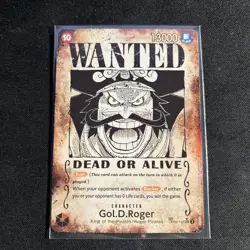 Gol D Roger OP09-118 SP Wanted Poster Manga OP13 One Piece Card English Carrying - Image 1