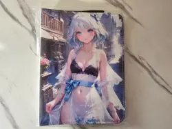 Anime Waifu Trading Card 4-Pocket Small Zipper Binder - Furina - Image 1