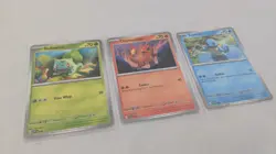 Pokemon 151 Poster Collection Promo Cards Charmander Bulbasaur Squirtle SVP046 - Image 2