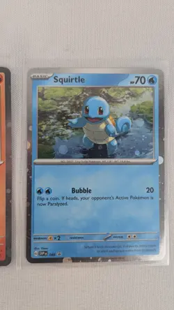 Pokemon 151 Poster Collection Promo Cards Charmander Bulbasaur Squirtle SVP046 - Image 5