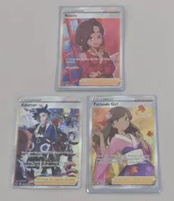 Pokemon TCG 3 Holo Full Art Trainer Cards Various Sets (J3038G) - Image 1