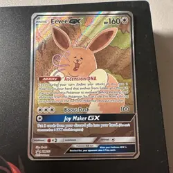 Pokemon Card - Eevee GX SM233 Sun & Moon SM Black Star Promo Full Art Holo - Image 1