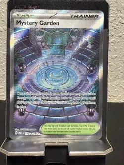 Pokemon TCG Mystery Garden Trainer Holo Card Mega Evolution 172/132 NM Condition - Image 1