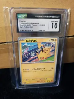 Pokemon (CGC 10) Pikachu - 1197/SV-P Promotional Cards Regular Japanese - Image 4
