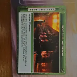 Chaotic TCG Bodal's Arsenal Location Card Ultra Rare Foil - Image 1