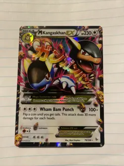 Pokemon TCG M Kangaskhan EX Ultra Rare Holo Card 79/106 XY Flashfire - Image 1