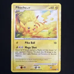 Pokemon Platinum Arceus 71/99 Card Pikachu MP - Image 1