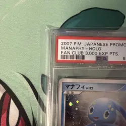 2007 PSA 10 Manaphy Holo Fan Club 3000 004/PPP Promo Japanese Pokemon Card SWIRL - Image 2