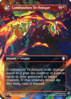 Combustion Technique - 301 - Avatar: The Last Airbender- Near Mint - MTG - Image 1