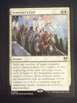 1x Semester's End (0834) Commander Masters LP MTG Magic the Gathering x1 MKE - Image 1