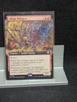 Village Pillagers Extended Art X1 NM Lorwyn Eclipsed MTG - Image 1