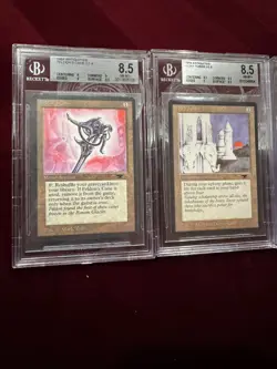 MTG Antiquities BGS 8.5 Lot, Ivory Tower, Urza's Miter, Onulet, Feldon's Cane - Image 2