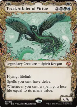 Teval, Arbiter of Virtue (Showcase) M Tarkir: Dragonstorm 319 NM MTG - Image 1