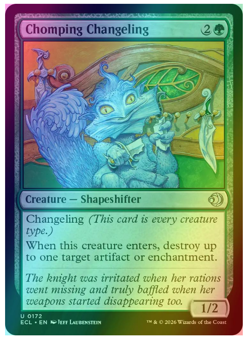 Chomping Changeling - Foil Lorwyn Eclipsed MTG - Image 1