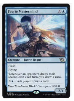 MTG Faerie Mastermind, March of the Machine Faerie Rogue (MOM) Magic Near Mint - Image 1