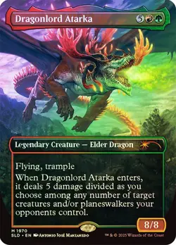 Magic The Gathering MTG DRAGONLORD ATARKA FOIL Secret Lair NM - Image 1