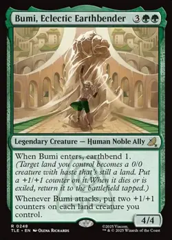 Bumi, Eclectic Earthbender - Foil TLE NM MTG - Image 1