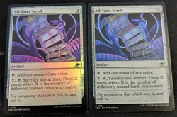 MTG - x2 All-Fates Scroll 1 FOIL & 1 Regular - Edge of Eternities - Pack Fresh!! - Image 1